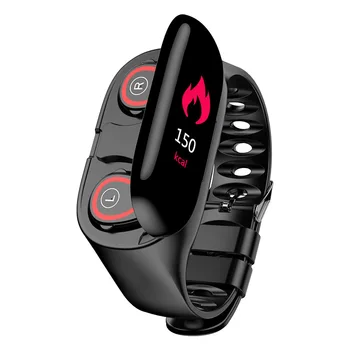 Новые смарт-часы M1 с Bluetooth наушники мониторов сердечного ритма с Bluetooth Smart-браслет Фитнес-трекер браслет