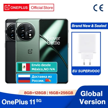 Новый Мобильный телефон OnePlus 11 5G Глобальной версии Snapdragon 8 Gen 2 с 2k AMLOED Дисплеем 100 Вт SUPERVOOC 5000 мАч SUPERVOOC