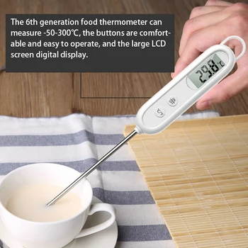 Новый Термометр для мяса, Кухонный Цифровой Термометр для жарки мясного торта, Гриль, Обеденный Бытовой Зонд, Электронные инструменты для приготовления барбекю, измеритель температуры