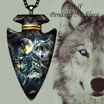 Ожерелье с волком, модное крутое ожерелье для мужчин и женщин, семейный подарок для влюбленных