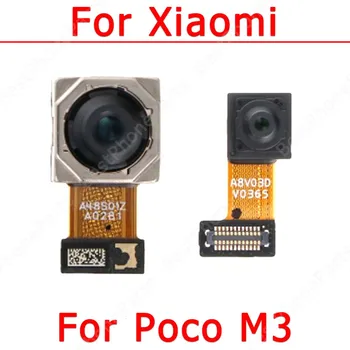 Оригинальная передняя задняя камера для Xiaomi Mi Poco M3 Фронтальная задняя сторона Небольшая замена Ремонт Модуля задней камеры для Селфи Запасные части