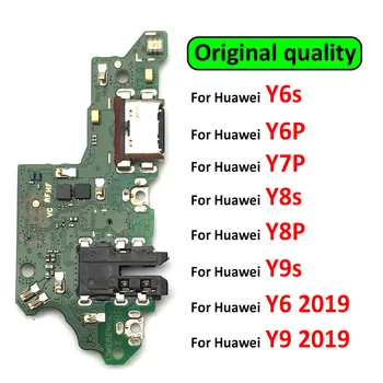 Оригинальный USB Порт Для Зарядки, док-станция для микрофона, Соединительная Плата, Гибкий Кабель Для Huawei Y7P Y6S Y6P Y8P Y8S Y7A Y9 2019 P40 Lite E 5G