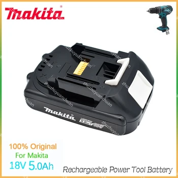 Оригинальный Литий-ионный Аккумулятор Makita 18V 5.0Ah BL1830 BL1815 BL1860 BL1840 194205-3 Для Замены Электроинструмента