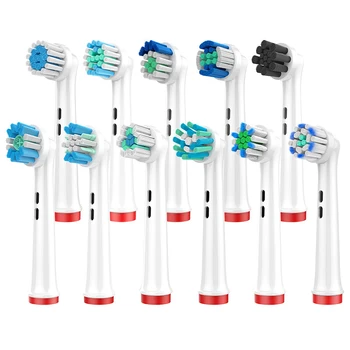 Отбеливающие сменные головки для электрической зубной щетки для взрослых с пылезащитной крышкой, Насадка для зубной щетки с мягкой щетиной Oral B