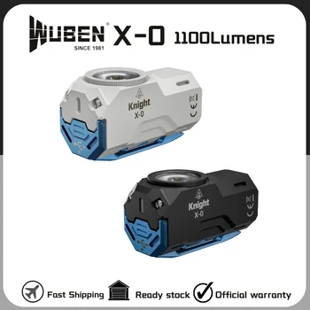 Перезаряжаемый фонарик WUBEN X-0 Knight Type-C 1100 люмен Инновационная кнопка 3 в 1, маленькая и портативная, с магнитным креплением