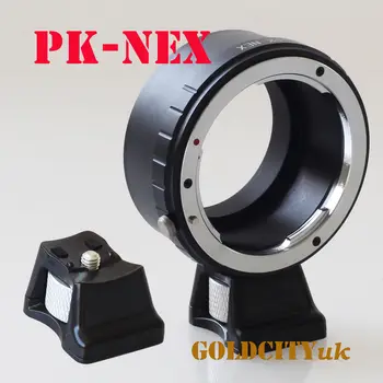 Переходное кольцо для крепления объектива Pentax Pk к e mount с мини-штативом для камеры NEX3/C3/5/5N/6/7/ 5T A7 A7r A5100 A7s A3000 A6000