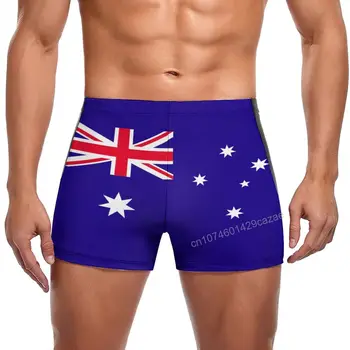 Плавки с флагом Австралии, быстросохнущие Шорты для мужчин, Пляжные шорты для плавания, летний подарок
