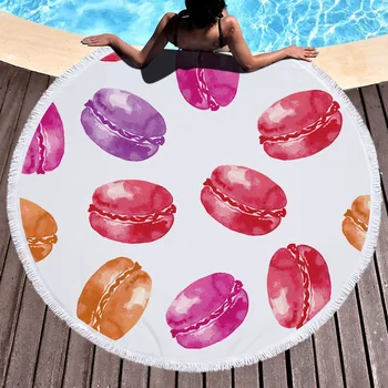 Пляжные полотенца в стиле Бохо с Тропическим Принтом, Большое круглое пляжное полотенце из микрофибры, Круглые тканевые банные полотенца для гостиной, домашние Декоративные