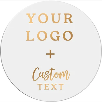 Пользовательские наклейки Печать вашего собственного логотипа, текста, персонализированного бизнес-логотипа, этикетки любого размера, этикетки из любого материала, Стационарные наклейки