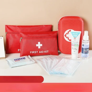 Портативная сумка скорой медицинской помощи, Ящик для хранения первой помощи Для домашних нужд, Походное снаряжение, Аптечка, Набор для выживания
