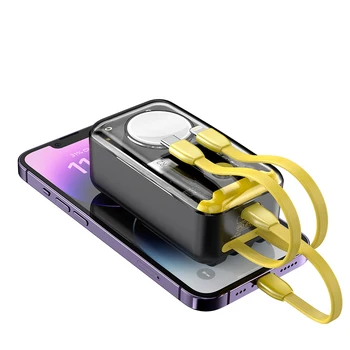 Портативное Зарядное устройство Apple Watch 10000 мАч 22,5 Вт Быстрая Зарядка Power Bank для iPhone Магнитные Беспроводные Зарядные устройства для iWatch