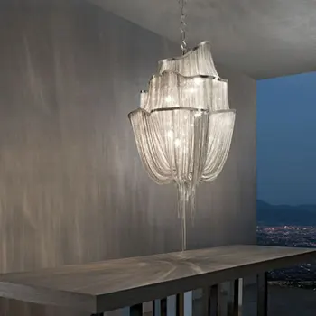 Постмодернистская креативная роскошная люстра с кисточками Для украшения интерьера, освещение гостиной, светодиодный светильник, люстра в Скандинавском стиле для Столовой