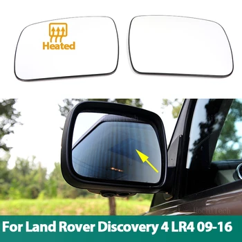 Прозрачное Боковое зеркало заднего вида С подогревом, Стеклянная линза Для Land Rover Discovery 4 LR4 2009-2016
