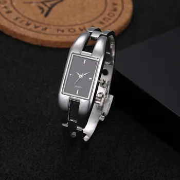 Простые прямоугольные часы-браслет для женщин, Модные женские наручные часы из нержавеющей Стали, Женские часы, Распродажа, подарок montre femme