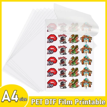 ПЭТ-пленка A4 DTF Для печати футболок Для DTF принтера R1390 L1800 DX5 ПЭТ-пленка a4 Для DTF чернил DTF Трансферной печатной машины
