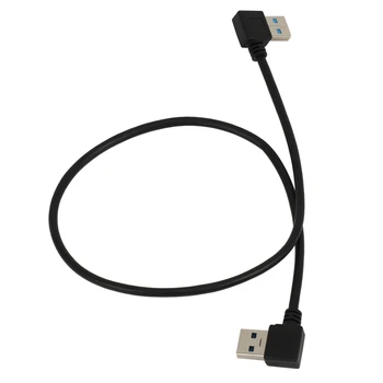 Разъем USB 3.0 Type A 90 градусов с наклоном влево-вправо Удлинительный кабель Прямого подключения 0,5 М 1,5 фута