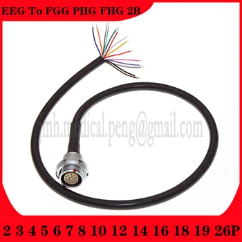 Разъем для подключения ЭЭГ к гнезду PHG и штекеру FGG FHG 2B Внешняя Гайка Гнездо для крепления Пайки Экранированный кабель 2 3 4 5 6 7 8 10 12 14 16 18 Штырь