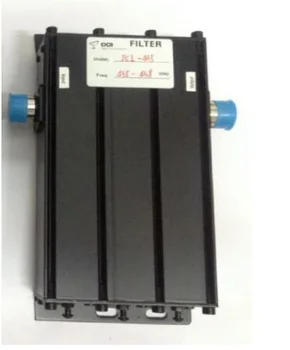 Резонаторный фильтр UHF 400-520 МГц с полосой пропускания от 0,8 до 2 МГц с гнездовым разъемом