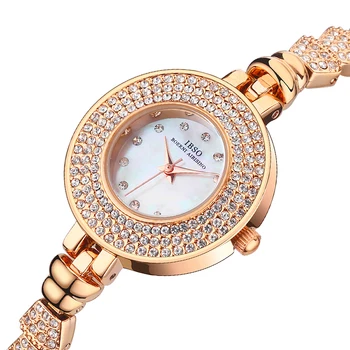 Роскошные женские Часы Со Стальным браслетом, Женские наручные часы с бриллиантами, Водонепроницаемое Оригинальное Модное кольцо для рук, Женские наручные кварцевые часы 2023