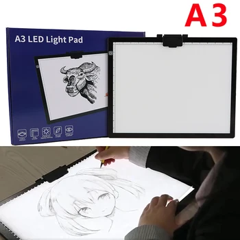 Светодиодный светильник формата A3 для алмазной живописи, прозрачный световой короб для художников, рисования, зарисовок, анимации, трафаретной печати