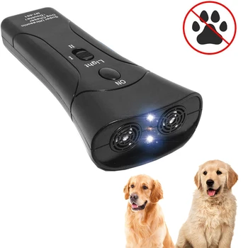 Светодиодный фонарик D2 С отпугивателем собак От лая, устройством для тренировки лая, ультразвуковым тренажером от лая Без батареи