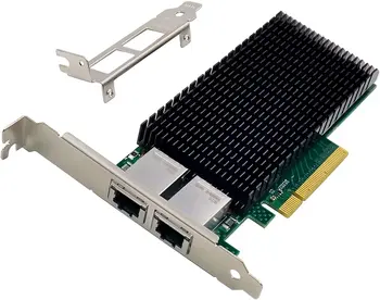Сетевой адаптер с двумя конвергентными картами PCI-e X8 10G для сетевого сервера с чипом Intel X540-AT2, по сравнению с X540-T2, адаптация к локальной сети PCI Express 10Gbase-T.