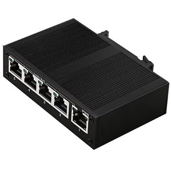 Сетевой коммутатор 2X5 портов 100 Мбит/с Ethernet промышленного класса Коммутатор Неуправляемого Рельсового типа Промышленный сетевой Разветвитель