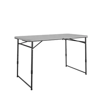 складной стол, серый, для помещений/улицы, отлично подходит для крафтинга, багажника и кемпинга