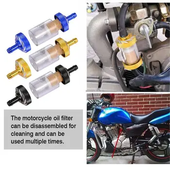 Сменный Масляный фильтр Универсальный Многоразовый моющийся масляный фильтр для мотоцикла Прост в установке Для масляного фильтра для скутера