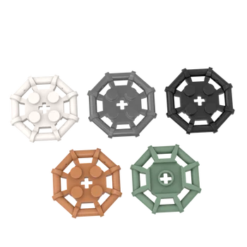 Совместимый с MOC Сборный элемент Particles 75937, модифицированный 2x2 с каркасом из бруса, восьмиугольные строительные блоки, детали, обучающие технические игрушки