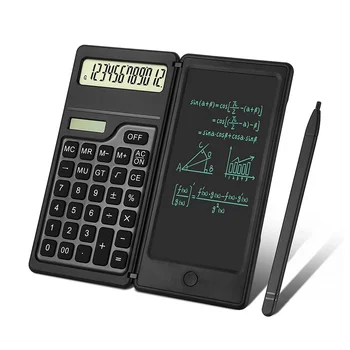 Солнечный Научный калькулятор и ЖК-блокнот для рукописного ввода Многофункциональный Профессиональный Мини Портативный Складной калькулятор для студентов