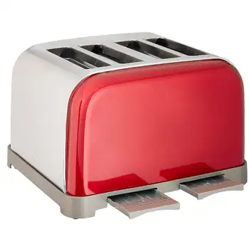 Тостеры 4-х ломтиковый металлический классический тостер