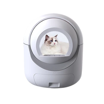 Умный автоматический самоочищающийся ящик для кошачьего туалета нового дизайна, автоматический кошачий туалет с управлением через мобильное приложение