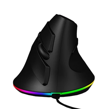 Универсальная проводная вертикальная мышь с настраиваемой программируемой кнопкой RGB 7