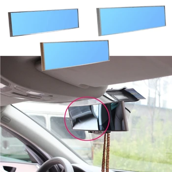 Универсальное новейшее зеркало заднего вида для салона автомобиля, панорамные широкоугольные зеркала заднего вида, проволочный рисунок, рамка для укладки