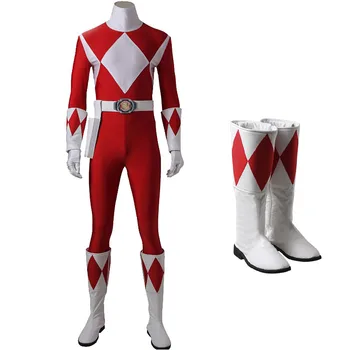 Униформа принца Геки на Хэллоуин, косплей, костюм супергероя Рейнджеров, боевая броня, комбинезон, Красный солдат Тиранно, Oufit 