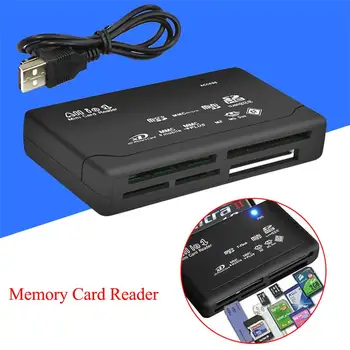 Устройство чтения карт All InCard Со светодиодным индикатором питания USB 2.0 Mini Memory Cardreader Адаптер Поддерживает TF Mini MMC MS XD
