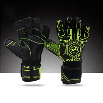 Футбольные вратарские перчатки для взрослых, латексные износостойкие противоскользящие спортивные перчатки для защиты от столкновений, Тренировочные перчатки для вратаря с футбольным мячом