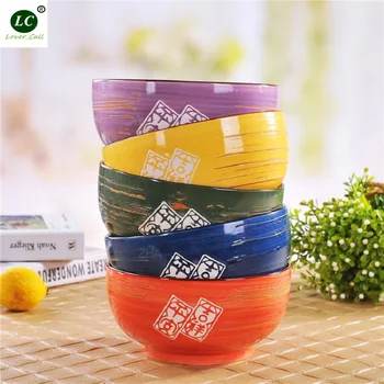 Чаша, столовая посуда, 5 шт./компл., разноцветные чаши phoenix в японском стиле и серии wind 350 мл
