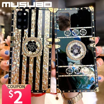 Чехол Musubo для Samsung Galaxy Note 20 S23 S22 Ultra S20 FE Роскошный Чехол Note 10 Plus с блестящими украшениями A71 5G A51 A52S A53 A32 Кольцо