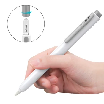 Чехол-держатель MoKo для Apple Pencil 2-го поколения, Защитный колпачок с выдвижным наконечником, Защитный чехол для iPad Pro 11/12,9 дюйма