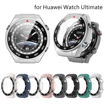 Чехол для часов с экраном 2 в 1 для Huawei Watch Ultimate, защитные пленки из смарт-стекла, безель, чехол для Huawei Watch Ultimate Shell
