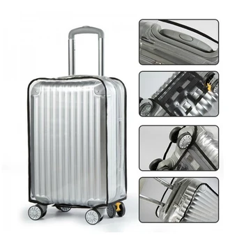 Чехол для чемодана Прозрачный ПВХ Чехол для багажа Размер 18-30 Дюймов Пылезащитный Чехол Для Чемодана Пылезащитные Аксессуары Для дорожных чемоданов
