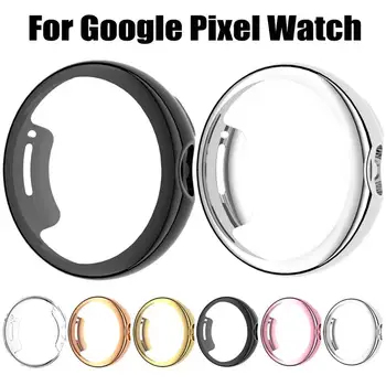 Чехол + чехол из ТПУ для Google Pixel Watch Band, мягкая прозрачная защитная пленка для экрана, аксессуары для смарт-часов Google Pixel