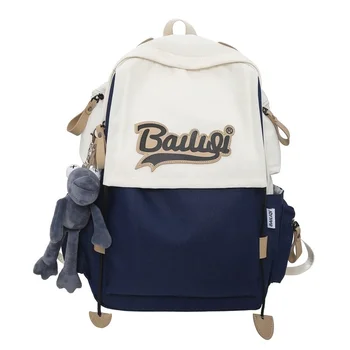 Школьные сумки для студентов колледжа для девочек-подростков, мальчиков, нейлоновый мужской рюкзак, женский повседневный классный школьный рюкзак для кампуса