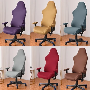 Эластичный чехол для офисного стула, Чехлы для игровых стульев, Спандекс, чехол для компьютерного стула, Защитный чехол для кресла