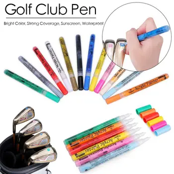 Яркое Цветное Солнцезащитное покрытие Power Аксессуары для гольфа Ручка для Клюшки для гольфа Акриловые чернила для Рисования Ручка для изменения цвета